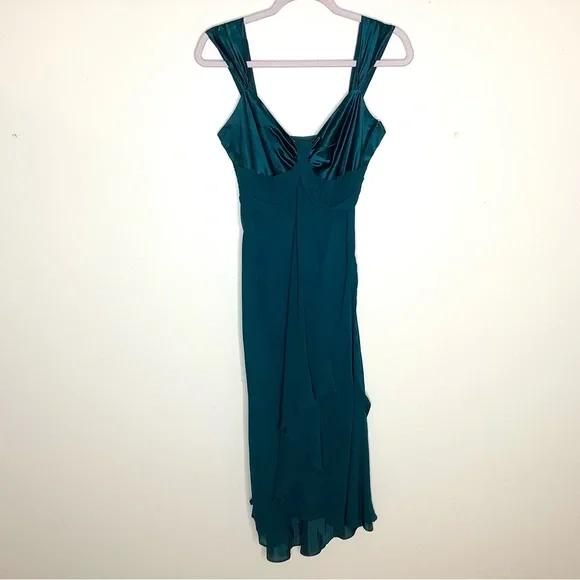 Maggy London | Dresses | Vintage Maggy London Teal Silk Evening Dress |  Poshmark